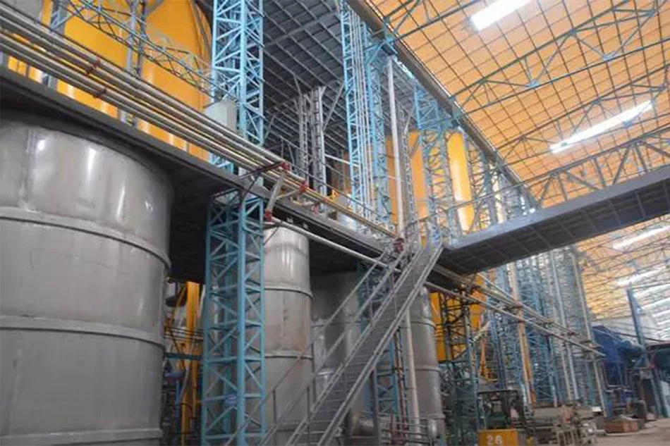 Industrial towers and production infrastructure inside Crown’s archived manufacturing facility
